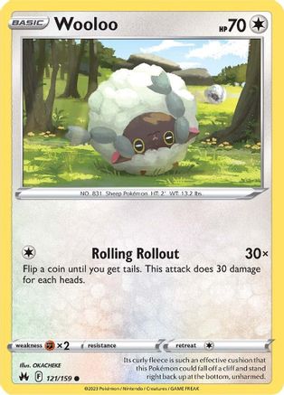 Crown Zenith 121/159 Wooloo - Reverse Holofoil - Common