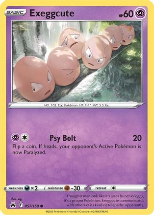 Crown Zenith 057/159 Exeggcute - Common