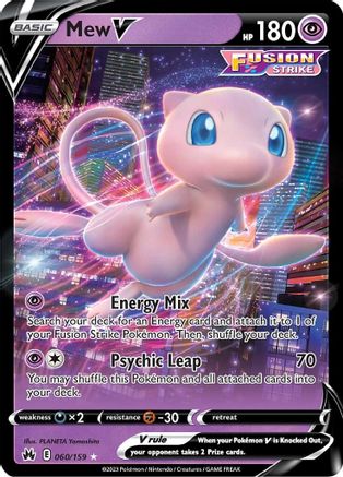 Crown Zenith 060/159 Mew V - Holofoil - Ultra Rare