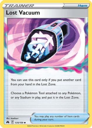 Crown Zenith 135/159 Lost Vacuum - Reverse Holofoil - Uncommon