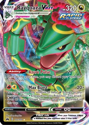 Crown Zenith 102/159 Rayquaza VMAX (102) - Holofoil - Ultra Rare