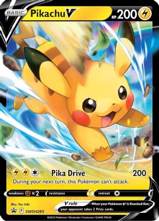 SWSH Sword & Shield Promo Cards SWSH285 Pikachu V - Holofoil - Promo