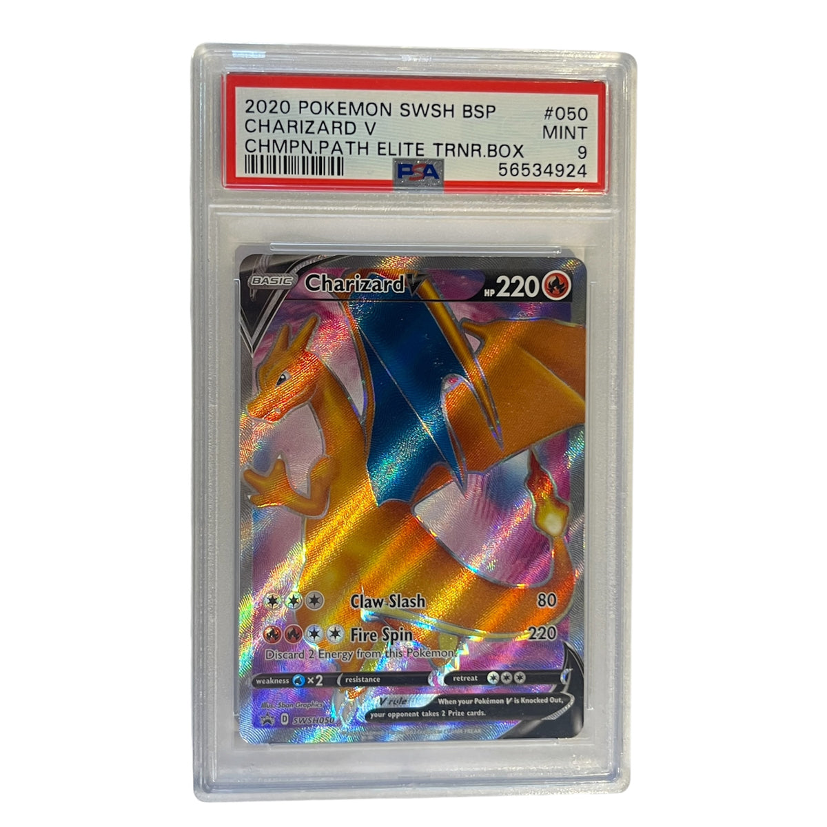 SWSH Sword & Shield Promo Cards SWSH050 PSA9 #56534924 Charizard V - Holofoil - Promo