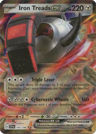 SV01 Scarlet & Violet Base Set 143/198 Iron Treads ex - Holofoil - Double Rare