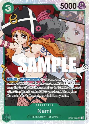 Paramount War OP02-036 Nami - Foil - Super Rare