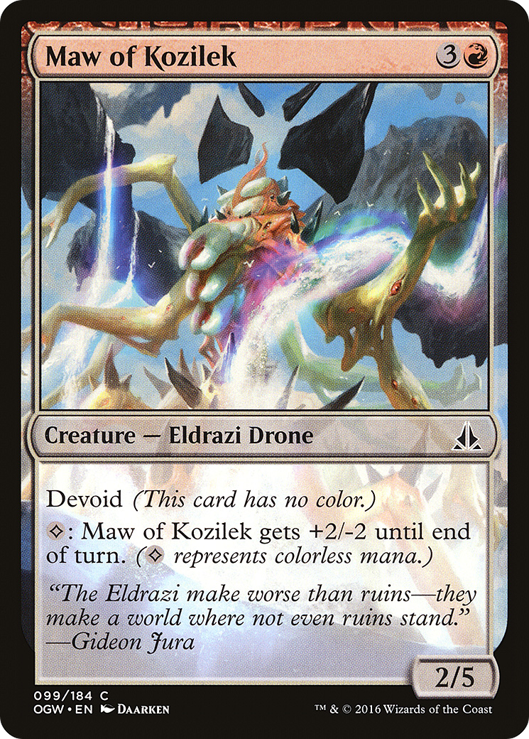Oath of the Gatewatch - (OGW-099) - Maw of Kozilek: (devoid)