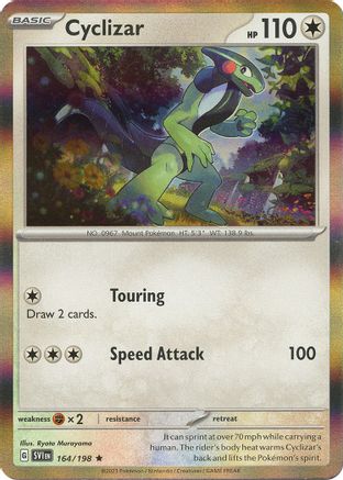 SV01 Scarlet & Violet Base Set 164/198 Cyclizar - Reverse Holofoil - Rare