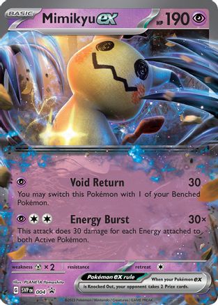 SV Scarlet & Violet Promo Cards 004 Mimikyu ex - Holofoil - Promo