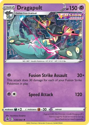 Miscellaneous Cards & Products 130/264 Dragapult (Cosmos Holo) - Holofoil - Holo Rare