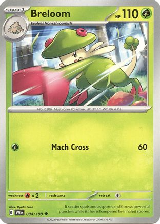 SV01 Scarlet & Violet Base Set 004/198 Breloom - Uncommon