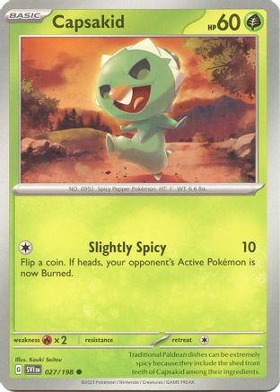 SV01 Scarlet & Violet Base Set 027/198 Capsakid - Common