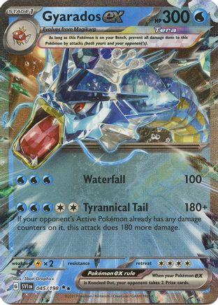 SV01 Scarlet & Violet Base Set 045/198 Gyarados ex - Holofoil - Double Rare