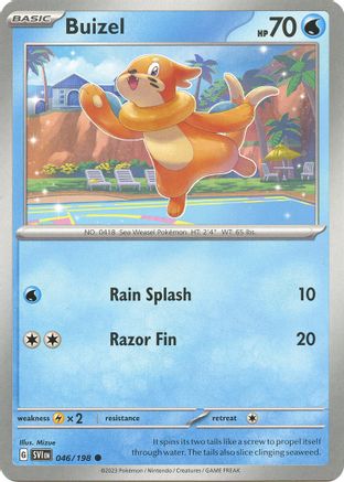 SV01 Scarlet & Violet Base Set 046/198 Buizel - Reverse Holofoil - Common