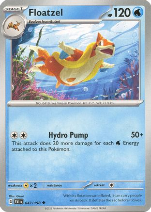 SV01 Scarlet & Violet Base Set 047/198 Floatzel - Uncommon