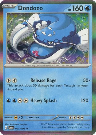 SV01 Scarlet & Violet Base Set 061/198 Dondozo - Holofoil - Rare