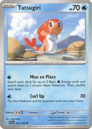 SV01 Scarlet & Violet Base Set 062/198 Tatsugiri - Reverse Holofoil - Uncommon