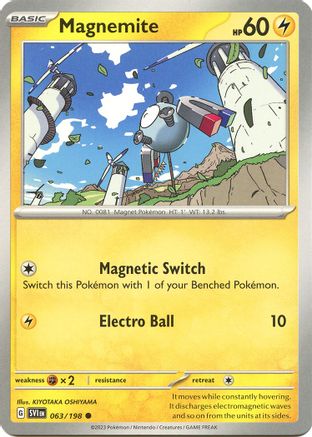 SV01 Scarlet & Violet Base Set 063/198 Magnemite - Common