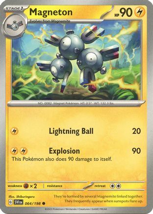 SV01 Scarlet & Violet Base Set 064/198 Magneton - Common