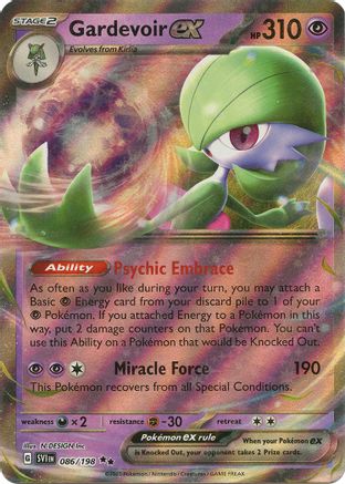 SV01 Scarlet & Violet Base Set 086/198 Gardevoir ex - Holofoil - Double Rare