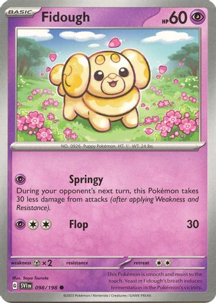 SV01 Scarlet & Violet Base Set 098/198 Fidough - Common