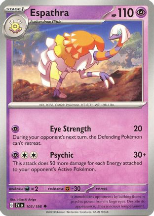 SV01 Scarlet & Violet Base Set 103/198 Espathra - Uncommon