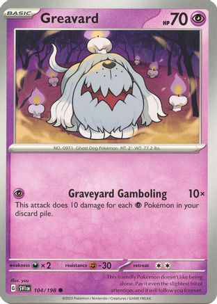 SV01 Scarlet & Violet Base Set 104/198 Greavard - Common