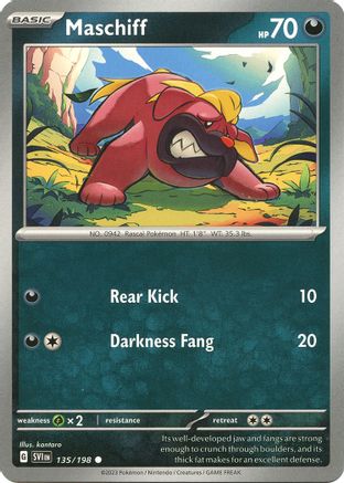 SV01 Scarlet & Violet Base Set 135/198 Maschiff - Common