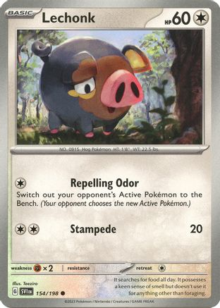 SV01 Scarlet & Violet Base Set 154/198 Lechonk - Common