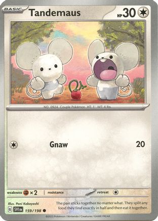 SV01 Scarlet & Violet Base Set 159/198 Tandemaus - Reverse Holofoil - Common
