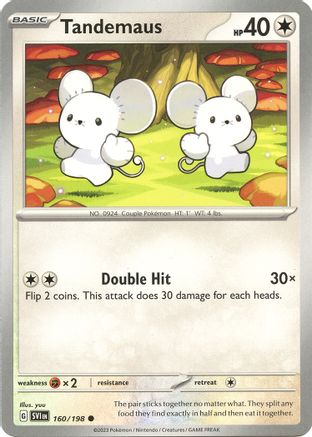 SV01 Scarlet & Violet Base Set 160/198 Tandemaus - Reverse Holofoil - Common