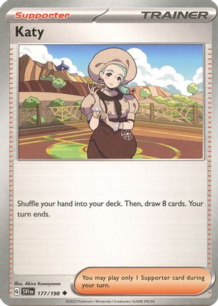 SV01 Scarlet & Violet Base Set 177/198 Katy - Reverse Holofoil - Uncommon