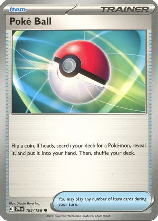 SV01 Scarlet & Violet Base Set 185/198 Poke Ball - Reverse Holofoil - Common