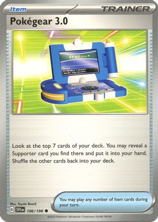 SV01 Scarlet & Violet Base Set 186/198 Pokegear 3.0 - Reverse Holofoil - Common