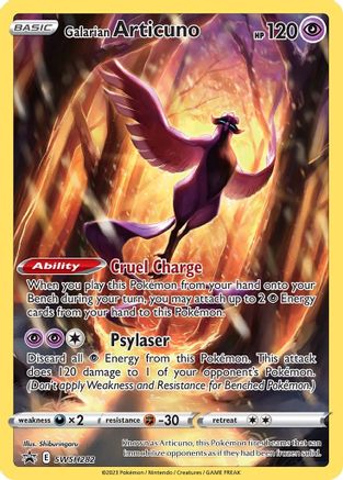 SWSH Sword & Shield Promo Cards SWSH282 Galarian Articuno - Holofoil - Promo