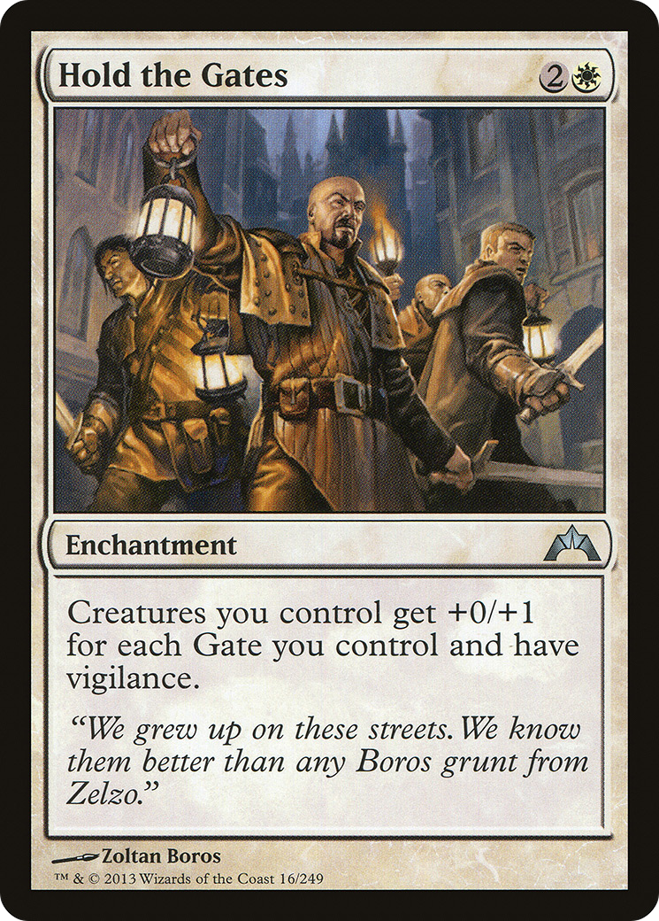 Gatecrash - (GTC-016) - Hold the Gates Foil