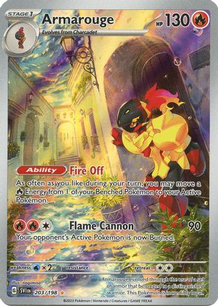 SV01 Scarlet & Violet Base Set 203/198 Armarouge - Holofoil - Illustration Rare