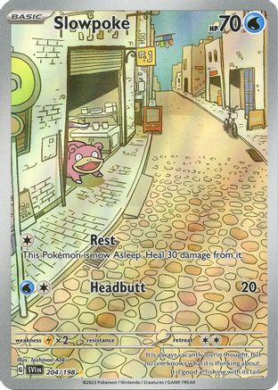 SV01 Scarlet & Violet Base Set 204/198 Slowpoke - Holofoil - Illustration Rare