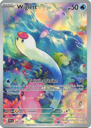 SV01 Scarlet & Violet Base Set 206/198 Wiglett - Holofoil - Illustration Rare