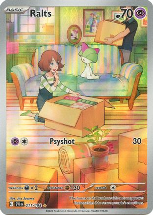 SV01 Scarlet & Violet Base Set 211/198 Ralts - Holofoil - Illustration Rare