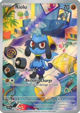 SV01 Scarlet & Violet Base Set 215/198 Riolu - Holofoil - Illustration Rare