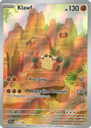 SV01 Scarlet & Violet Base Set 217/198 Klawf - Holofoil - Illustration Rare