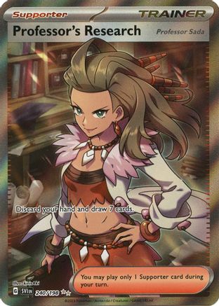 SV01 Scarlet & Violet Base Set 240/198 Professor's Research - Holofoil - Ultra Rare