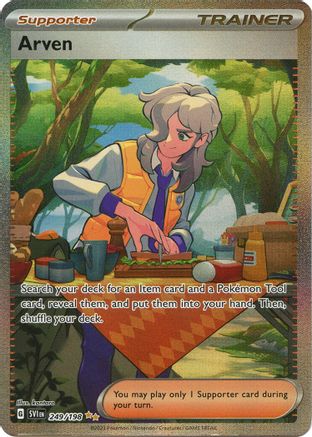 SV01 Scarlet & Violet Base Set 249/198 Arven - Holofoil - Special Illustration Rare