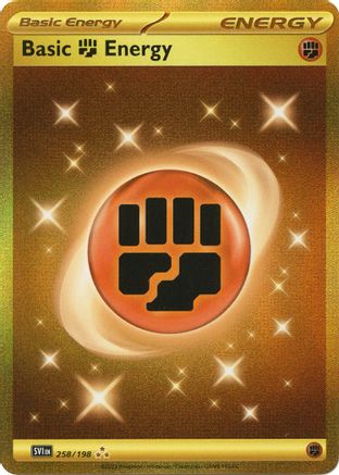 SV01 Scarlet & Violet Base Set 258/198 Basic Fighting Energy - Holofoil - Hyper Rare