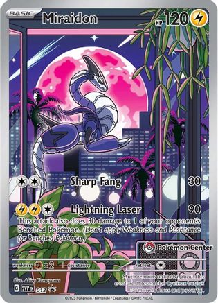 SV Scarlet & Violet Promo Cards 013 Miraidon - Holofoil - Promo