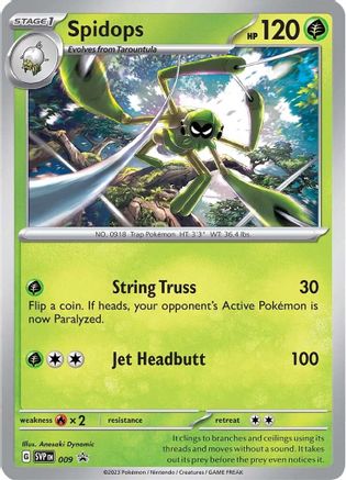 SV Scarlet & Violet Promo Cards 009 Spidops - Holofoil - Promo