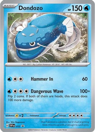 SV Scarlet & Violet Promo Cards 012 Dondozo - Holofoil - Promo