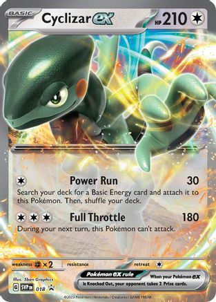 SV Scarlet & Violet Promo Cards 018 Cyclizar ex - Holofoil - Promo