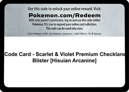 SV01 Scarlet & Violet Base Set Code Card - Code Card