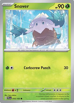 SV02 Paldea Evolved 010/193 Snover - Common